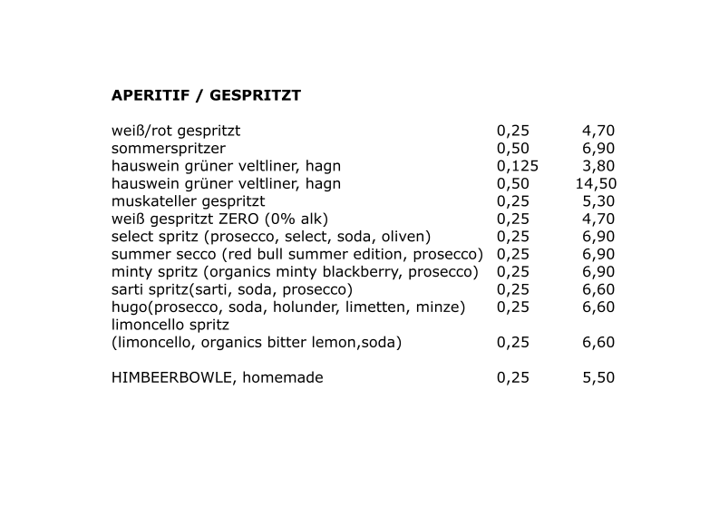 Speisekarte photo 4