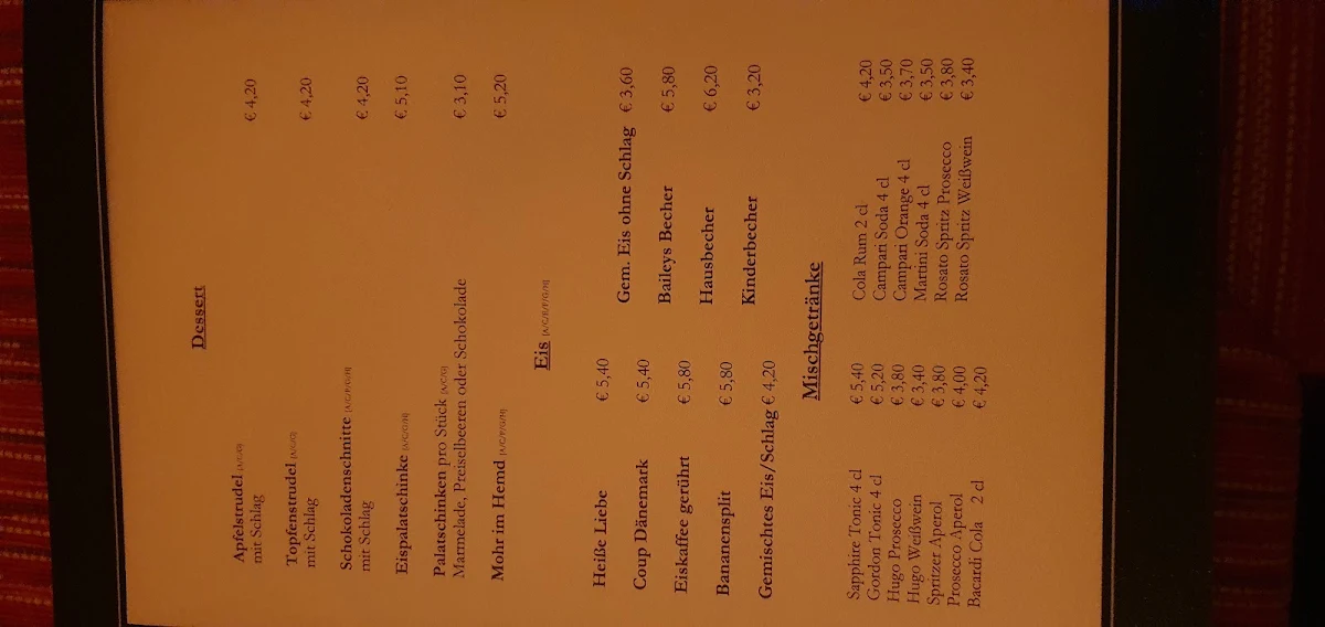 Speisekarte photo 5