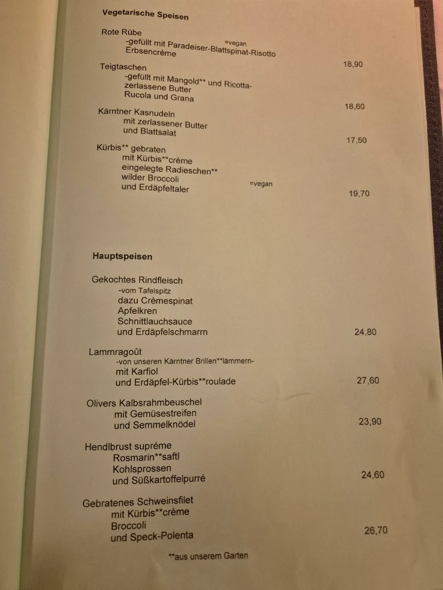 Speisekarte photo 2