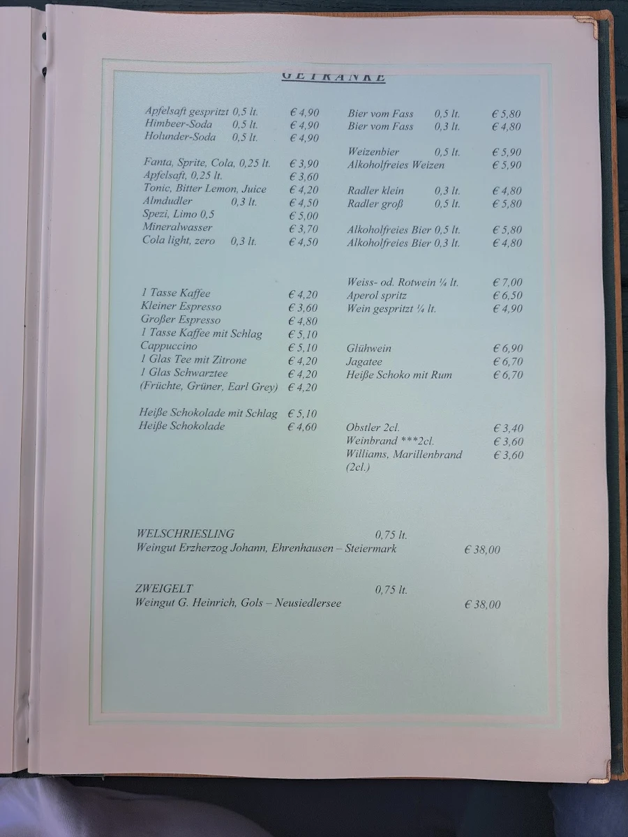 Speisekarte photo 3