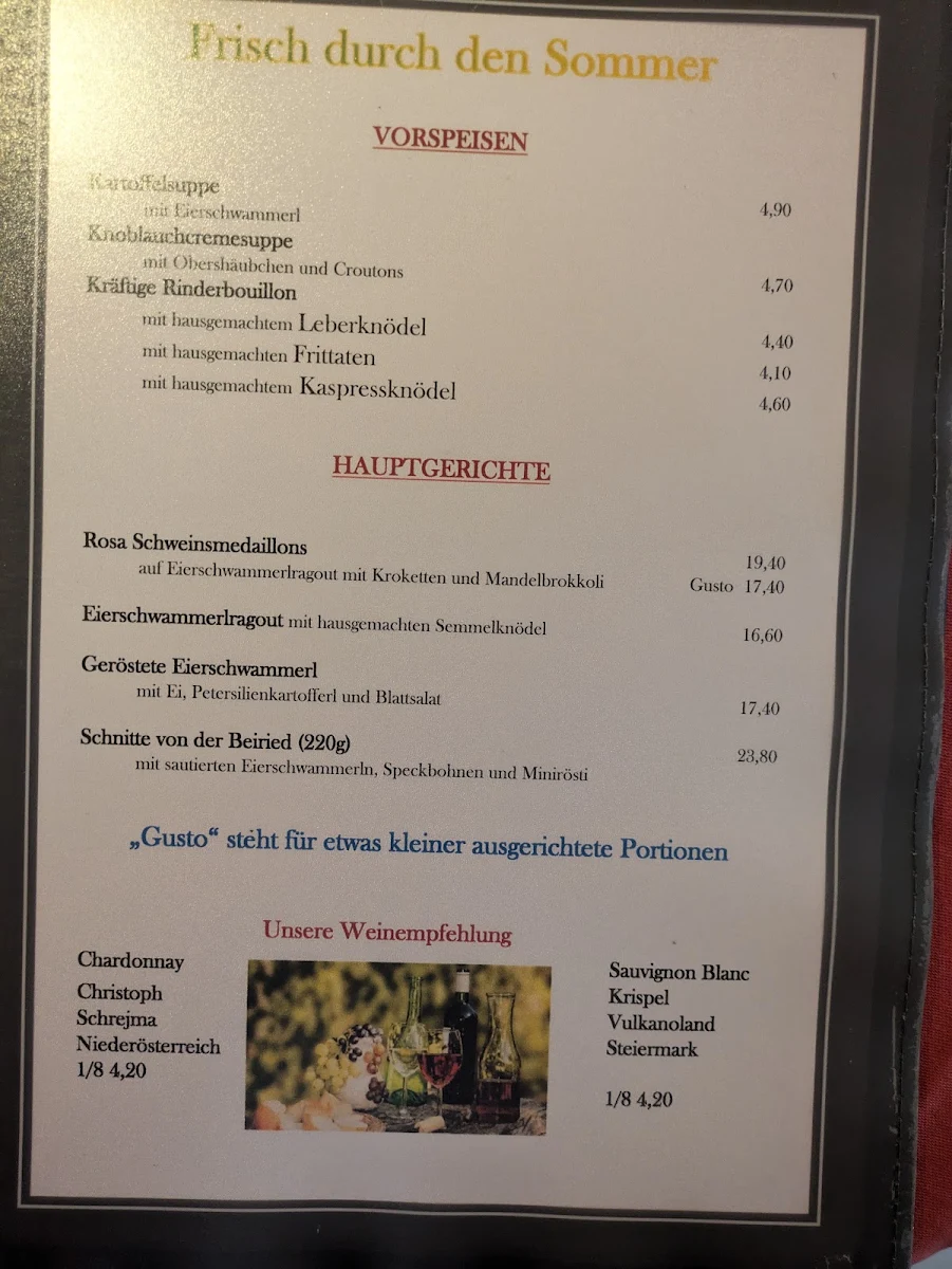 Speisekarte photo 1