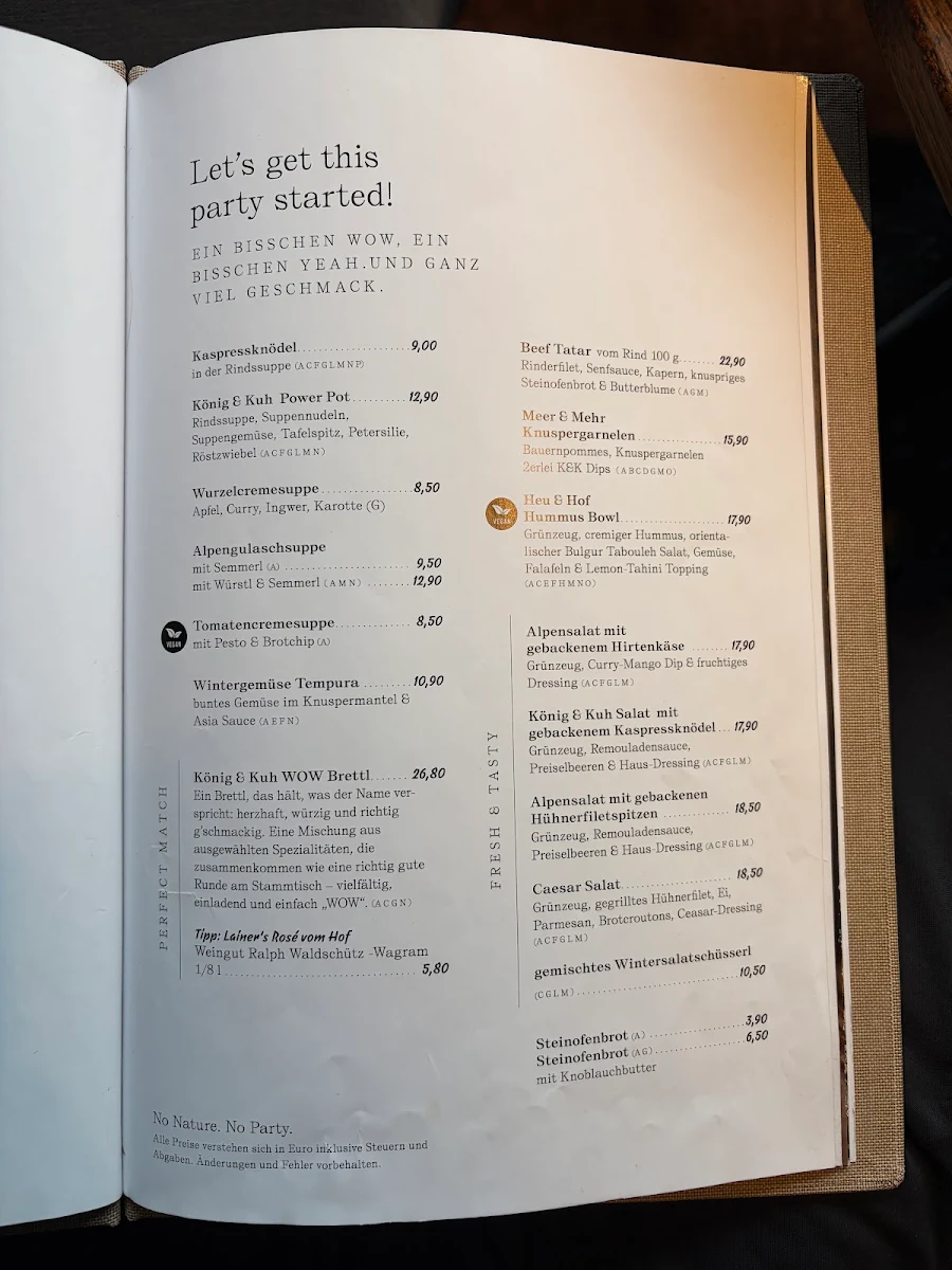 Speisekarte photo 1