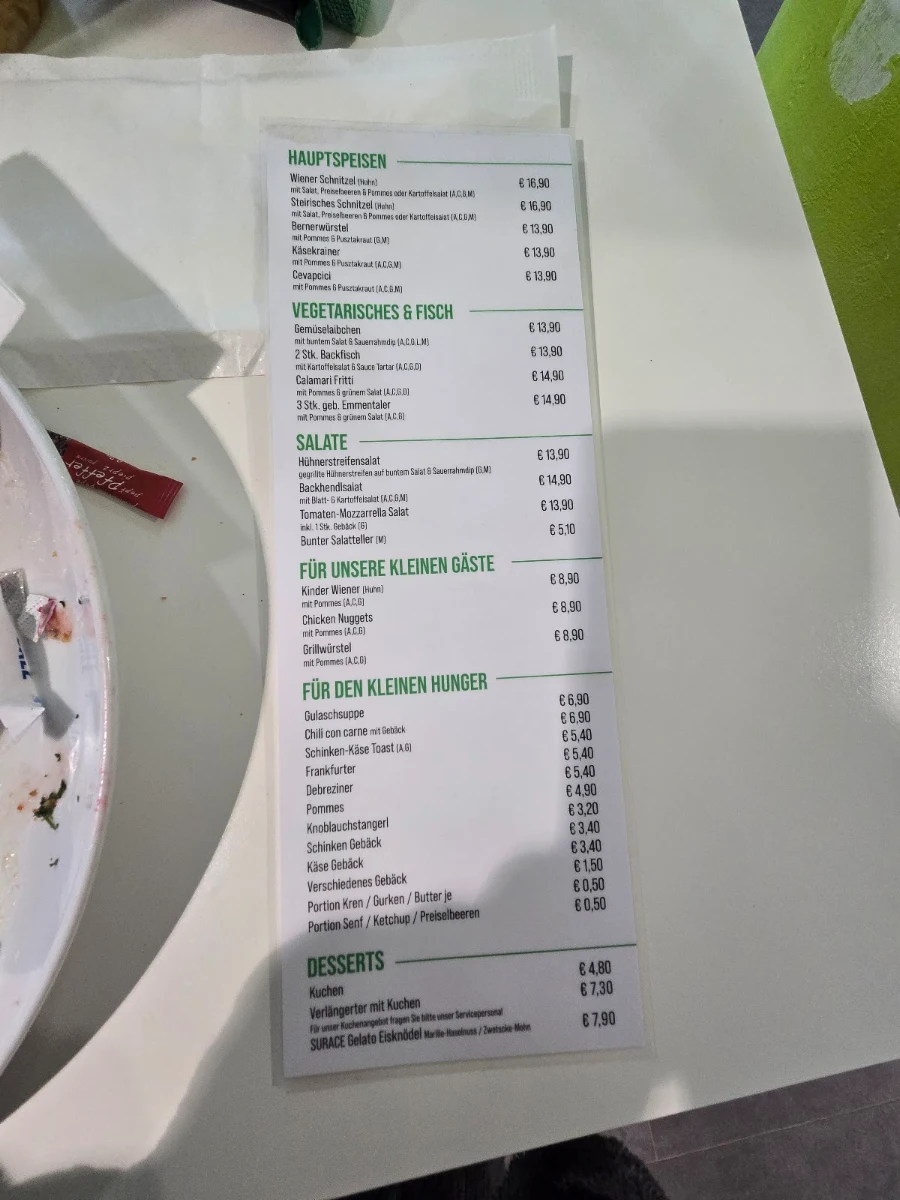 Speisekarte photo 1