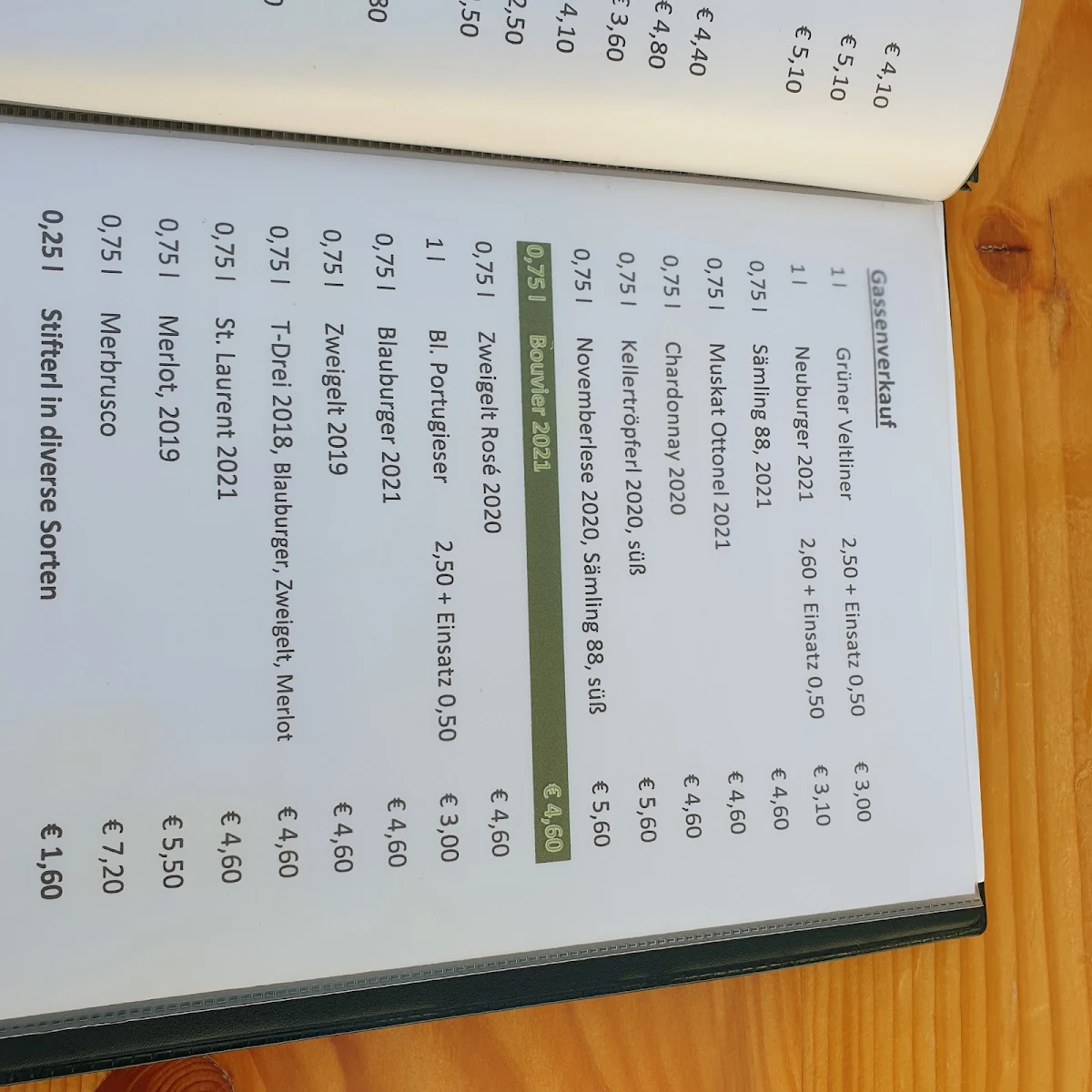 Speisekarte photo 3