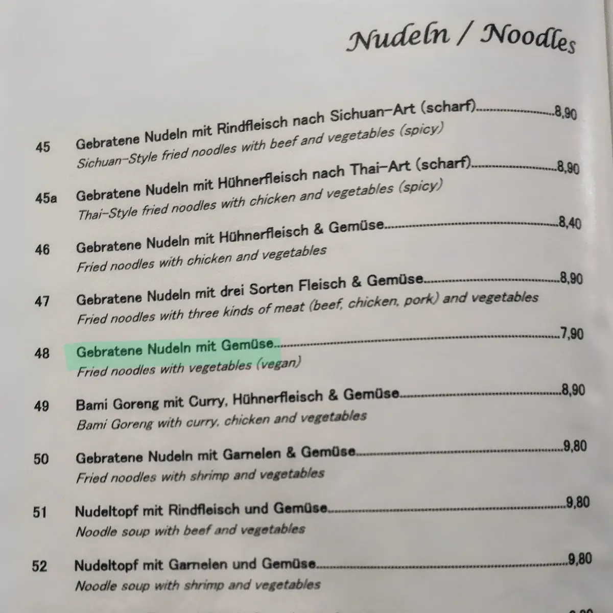 Speisekarte photo 10