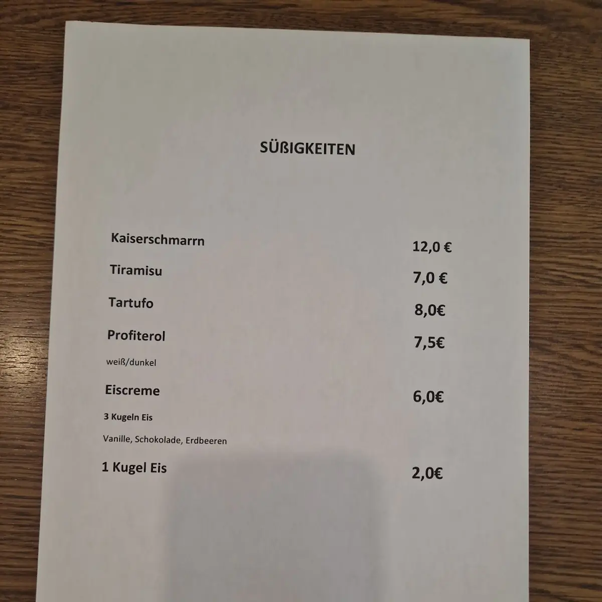 Speisekarte photo 5