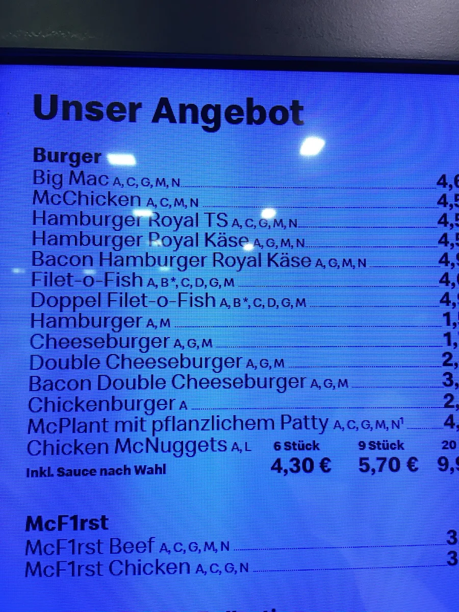 Speisekarte photo 1