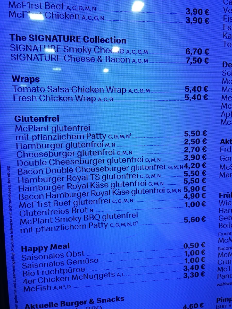 Speisekarte photo 2
