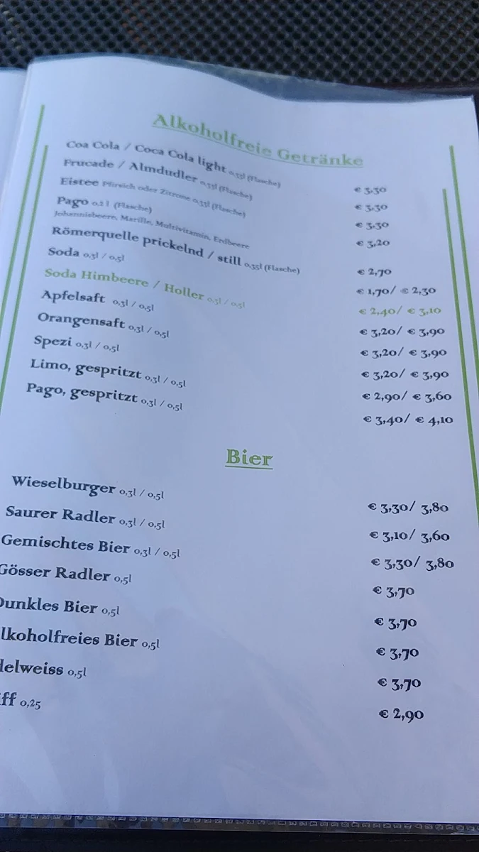 Speisekarte photo 3