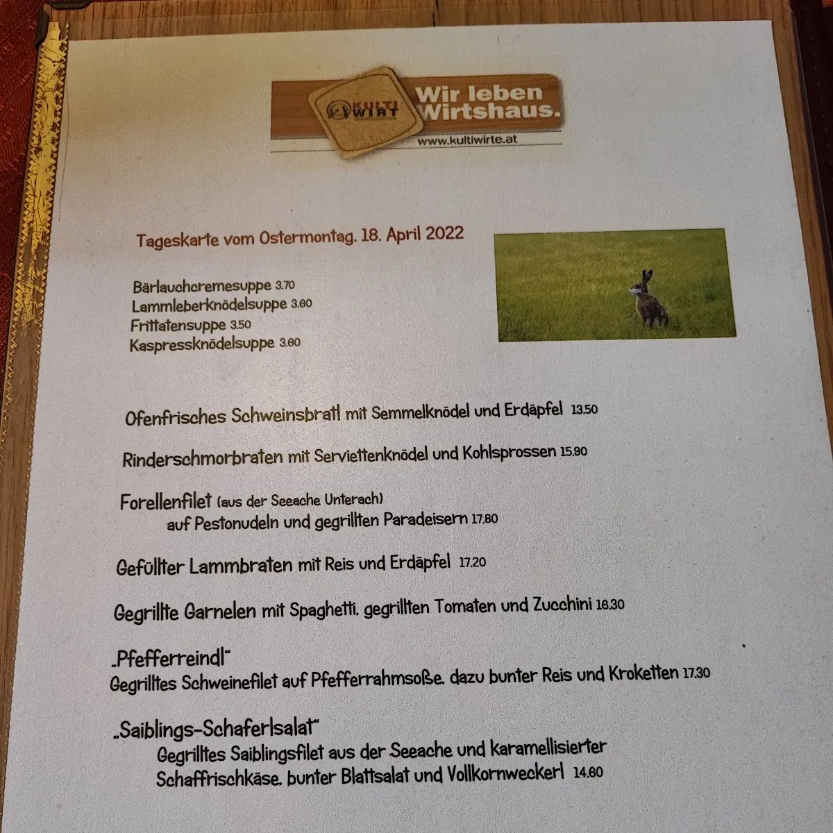 Speisekarte photo 6