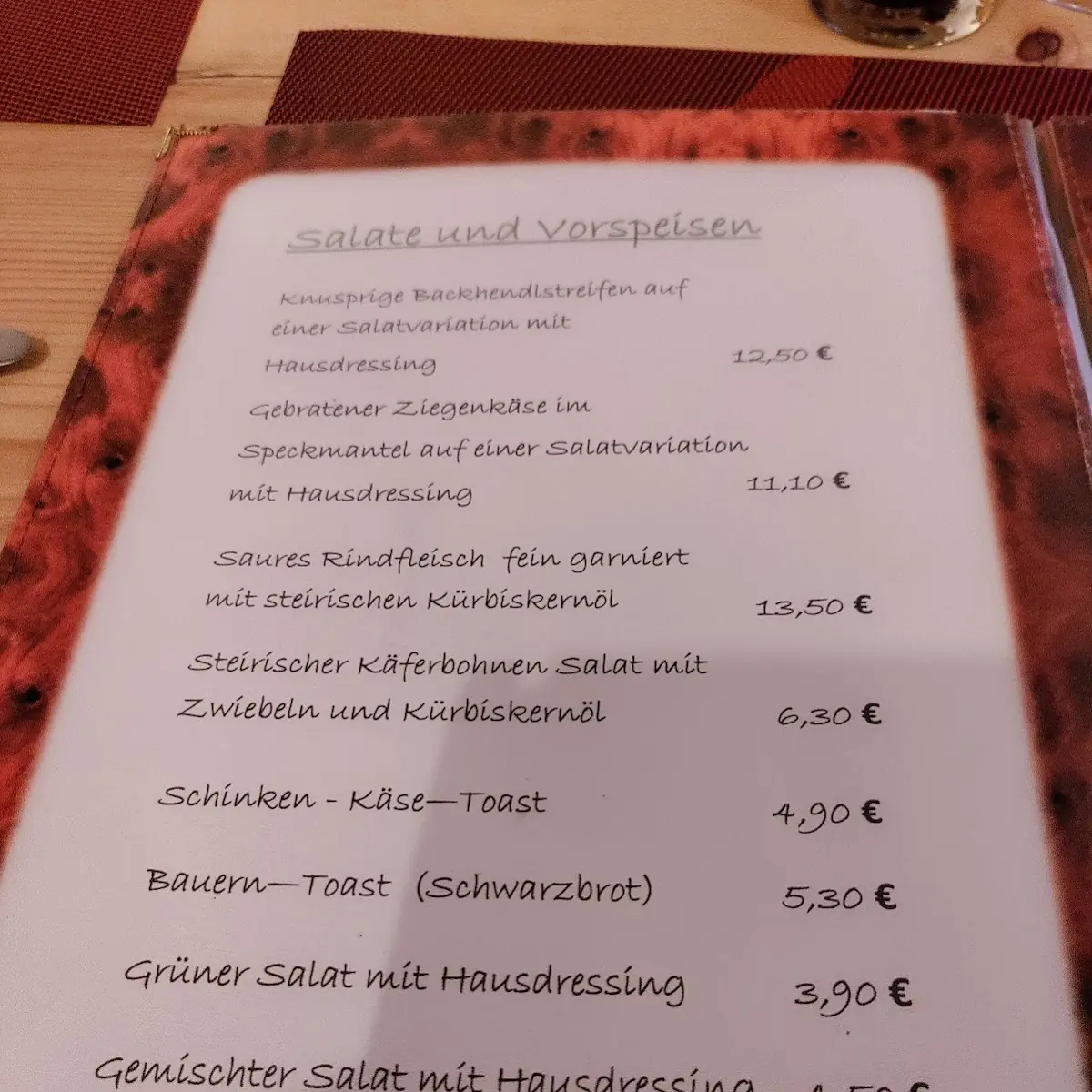 Speisekarte photo 1