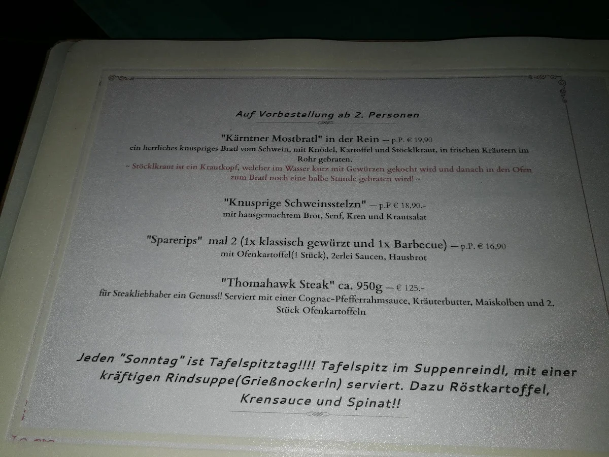 Speisekarte photo 1