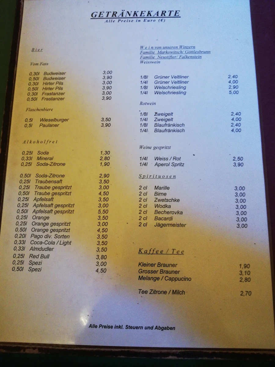 Speisekarte photo 2