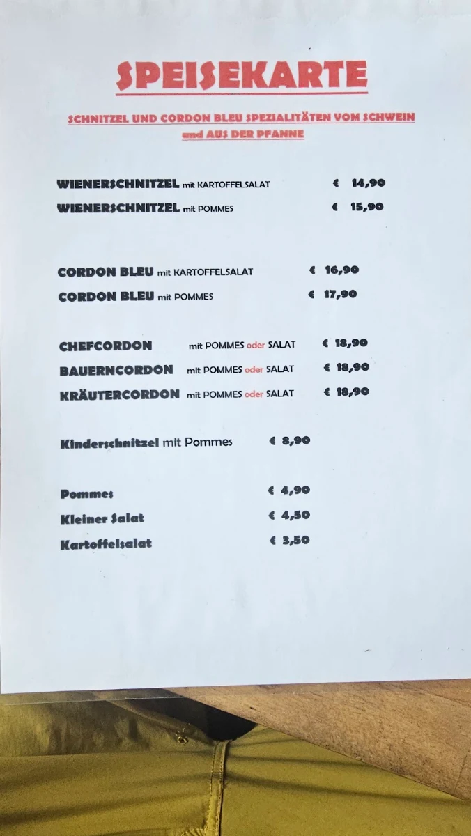 Speisekarte photo 1