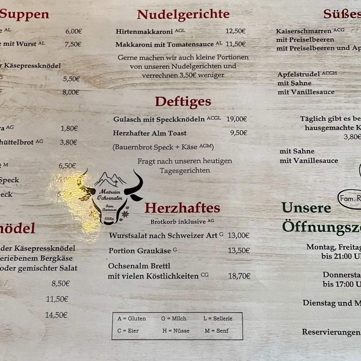 Speisekarte photo 1