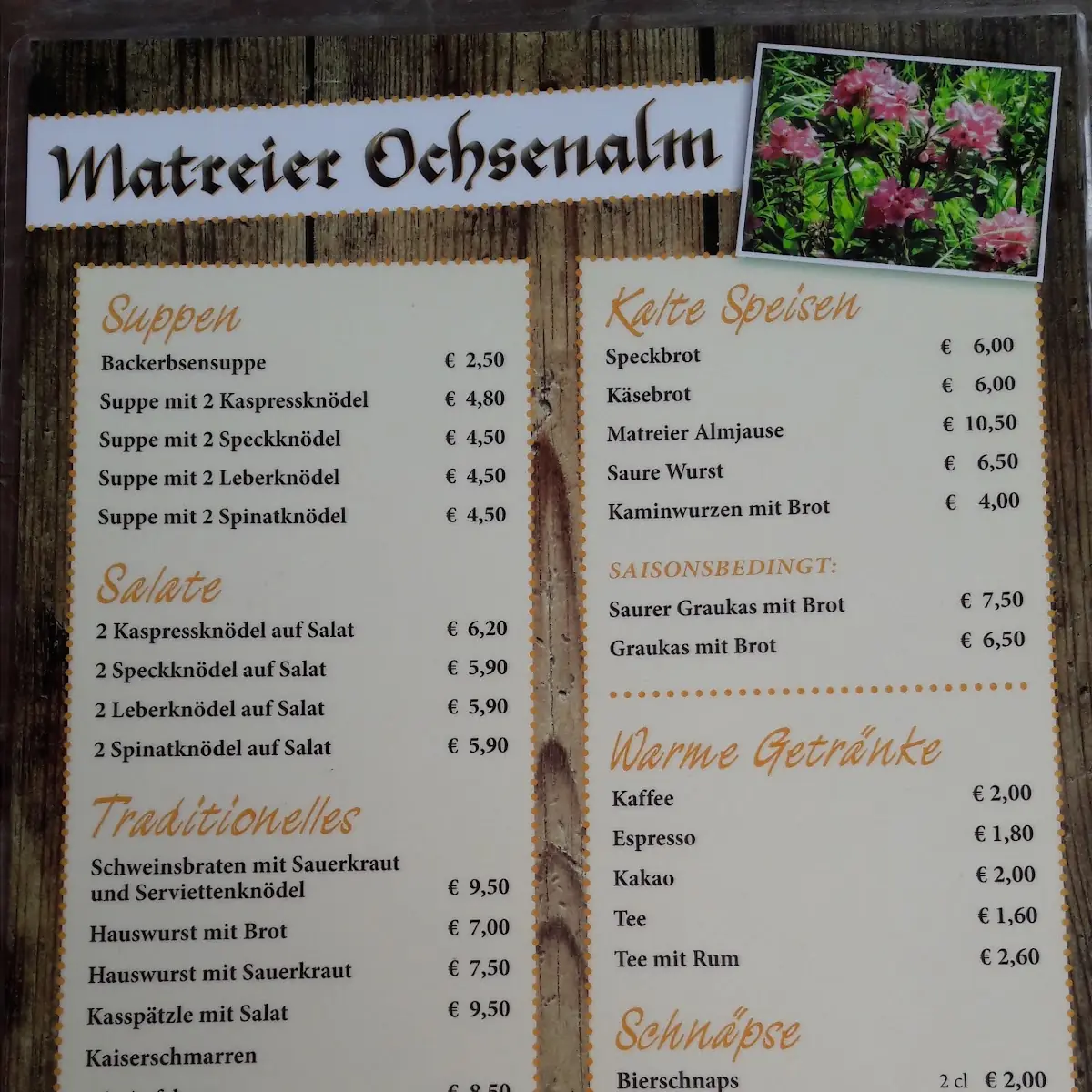 Speisekarte photo 7