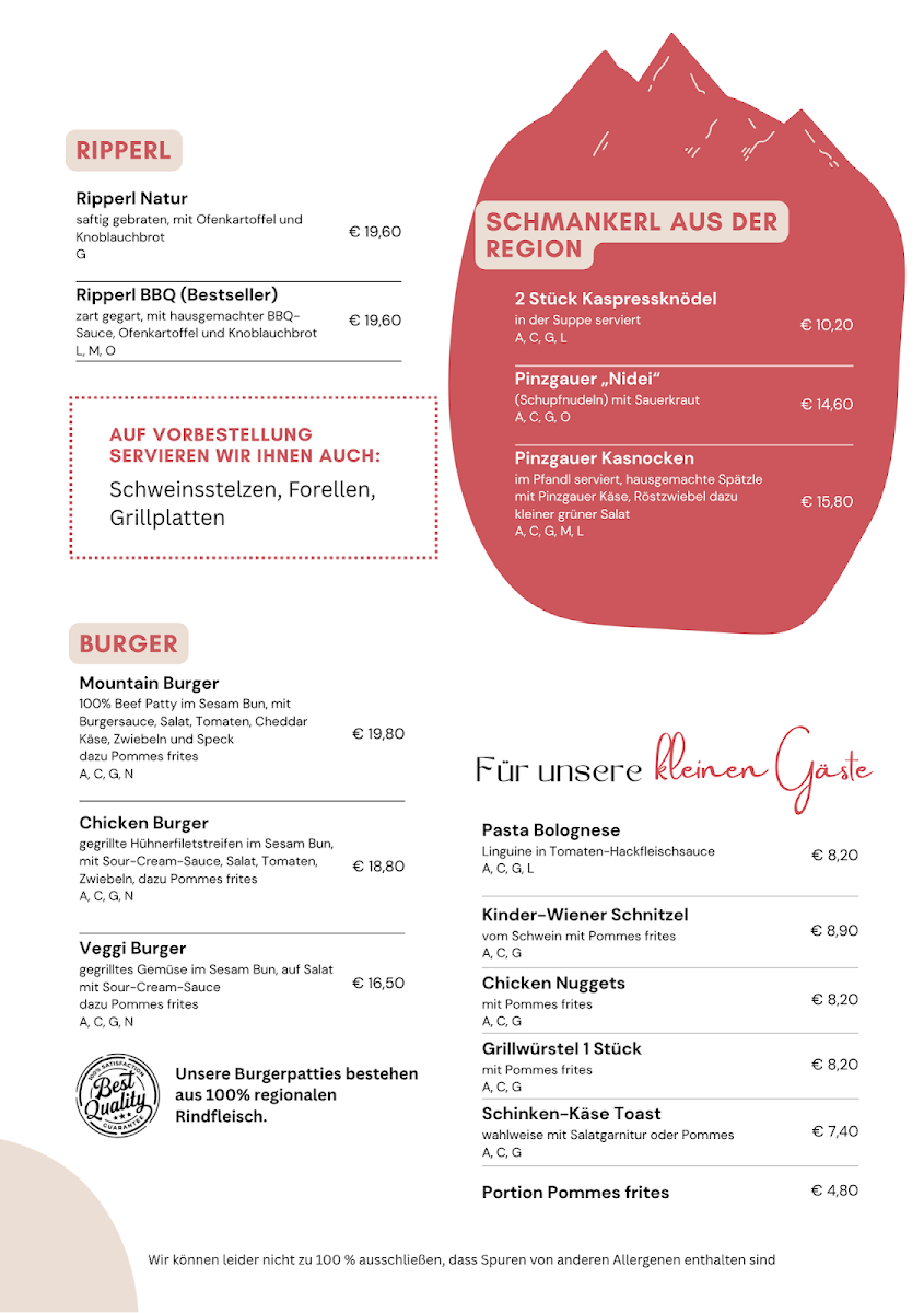 Speisekarte photo 2