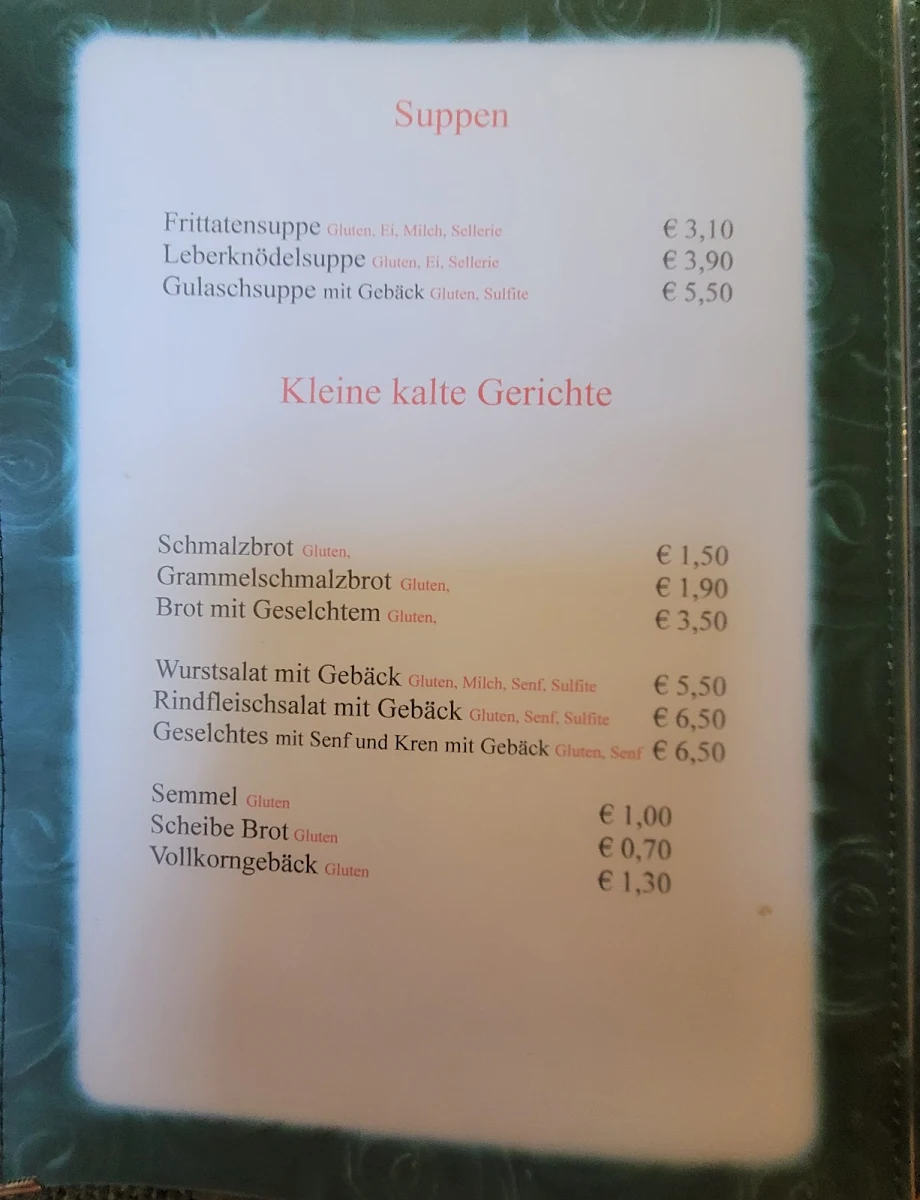 Speisekarte photo 3