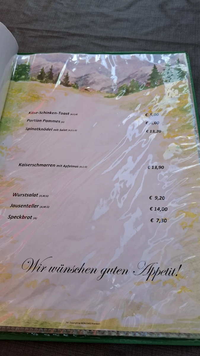 Speisekarte photo 1
