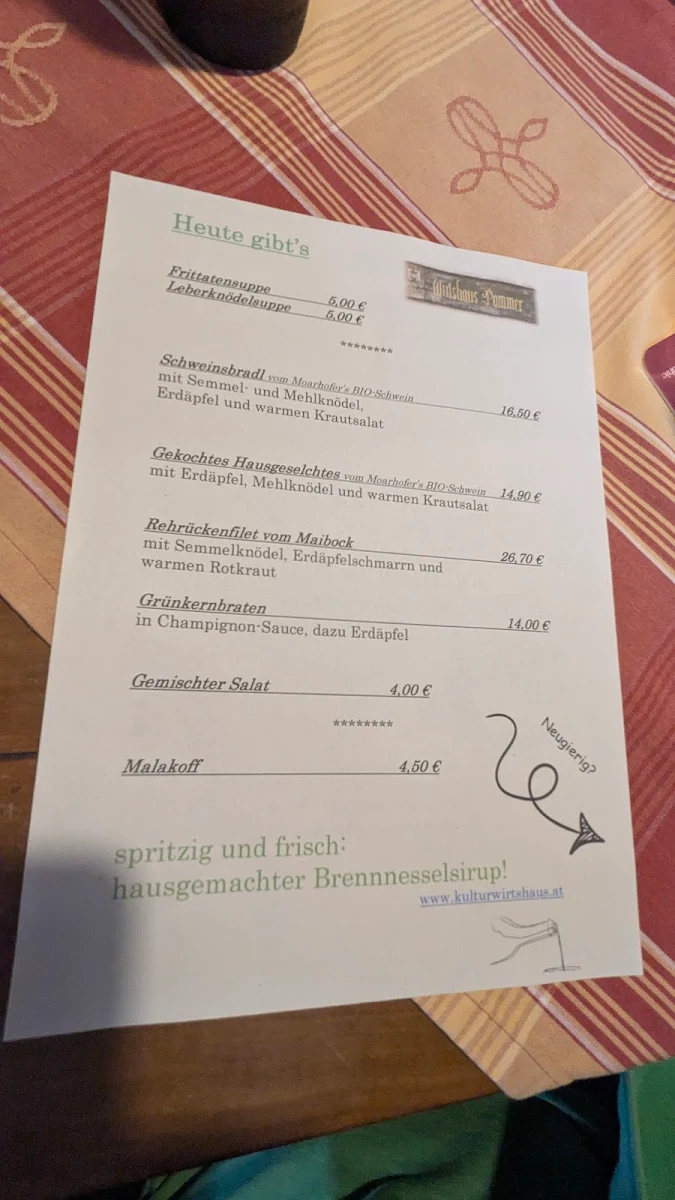 Speisekarte photo 1
