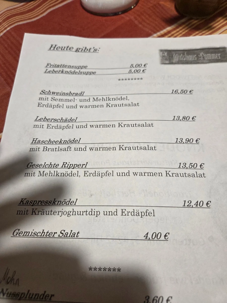 Speisekarte photo 3