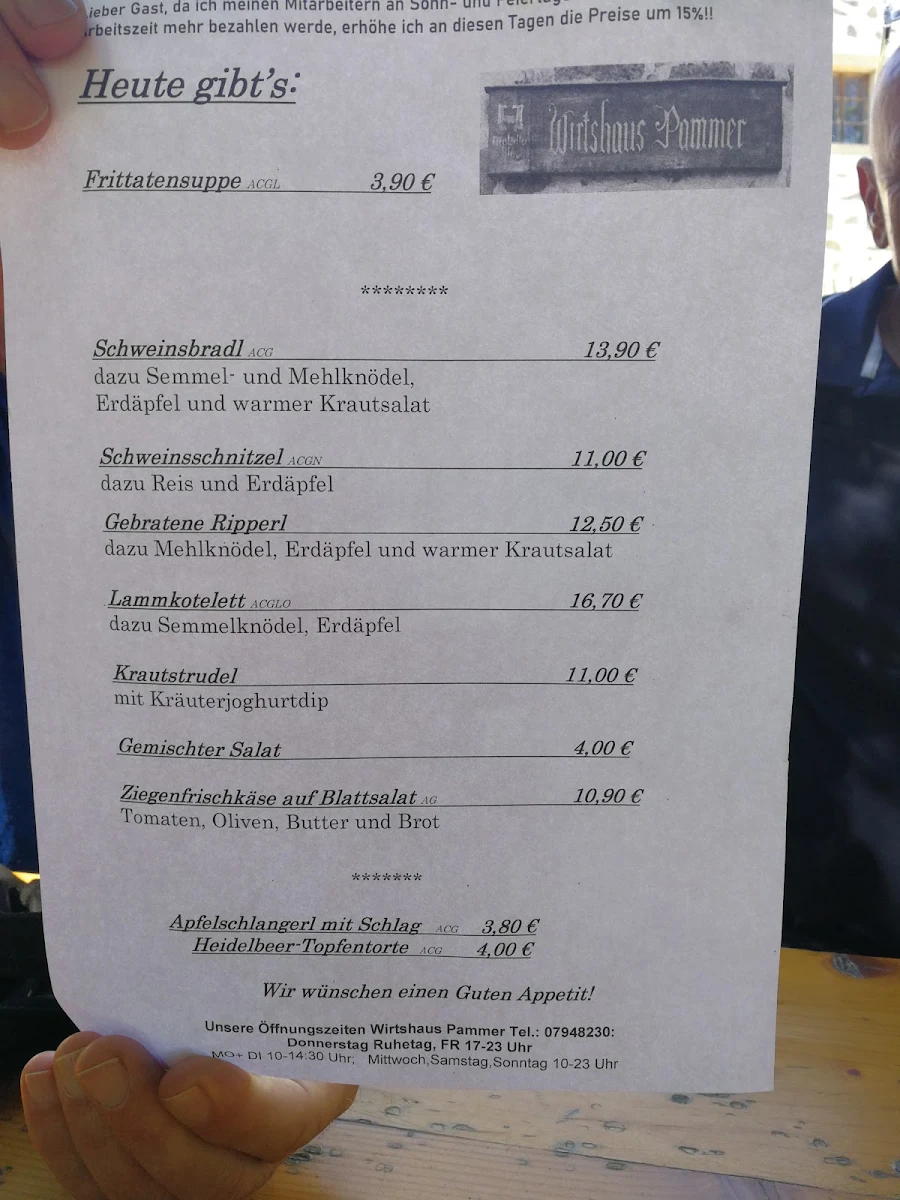 Speisekarte photo 5