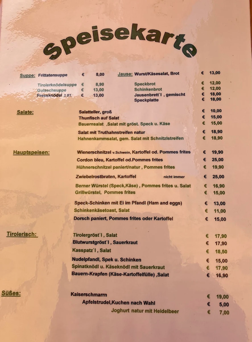 Speisekarte photo 1