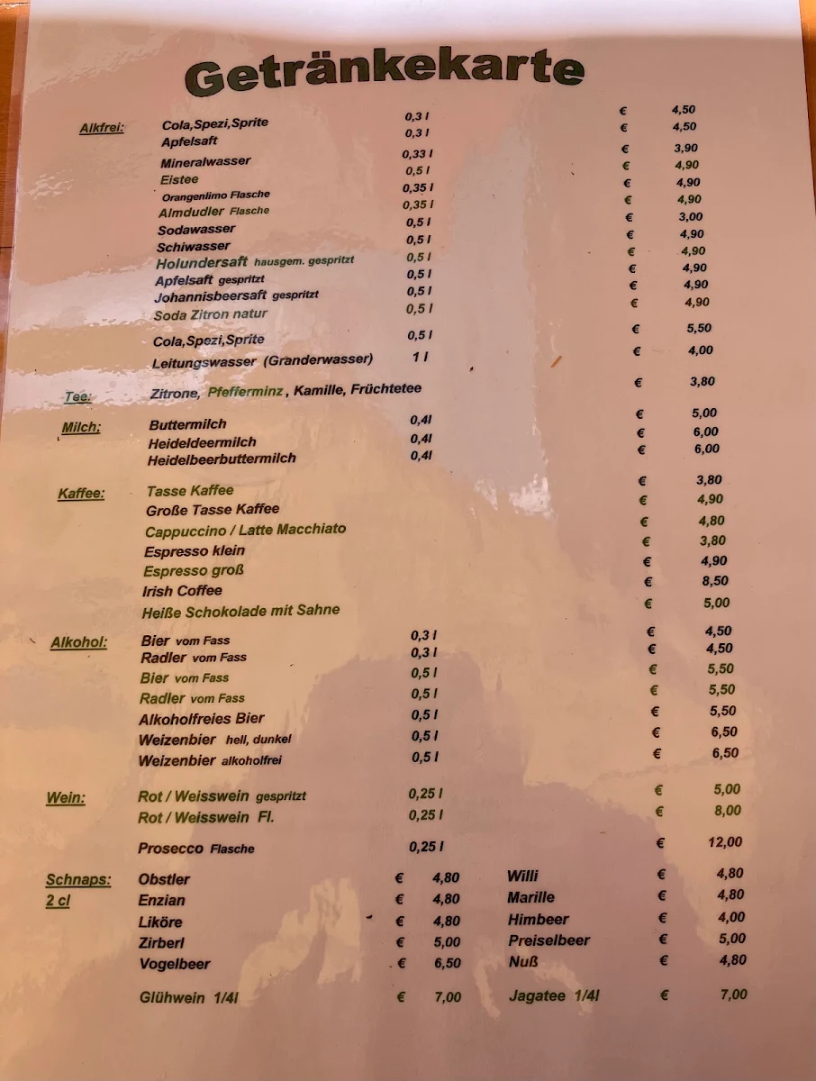 Speisekarte photo 2