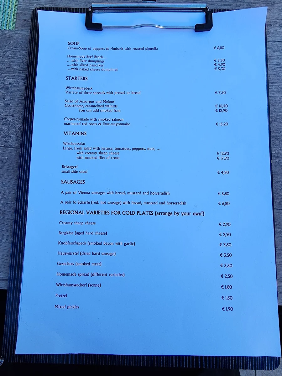 Speisekarte photo 2