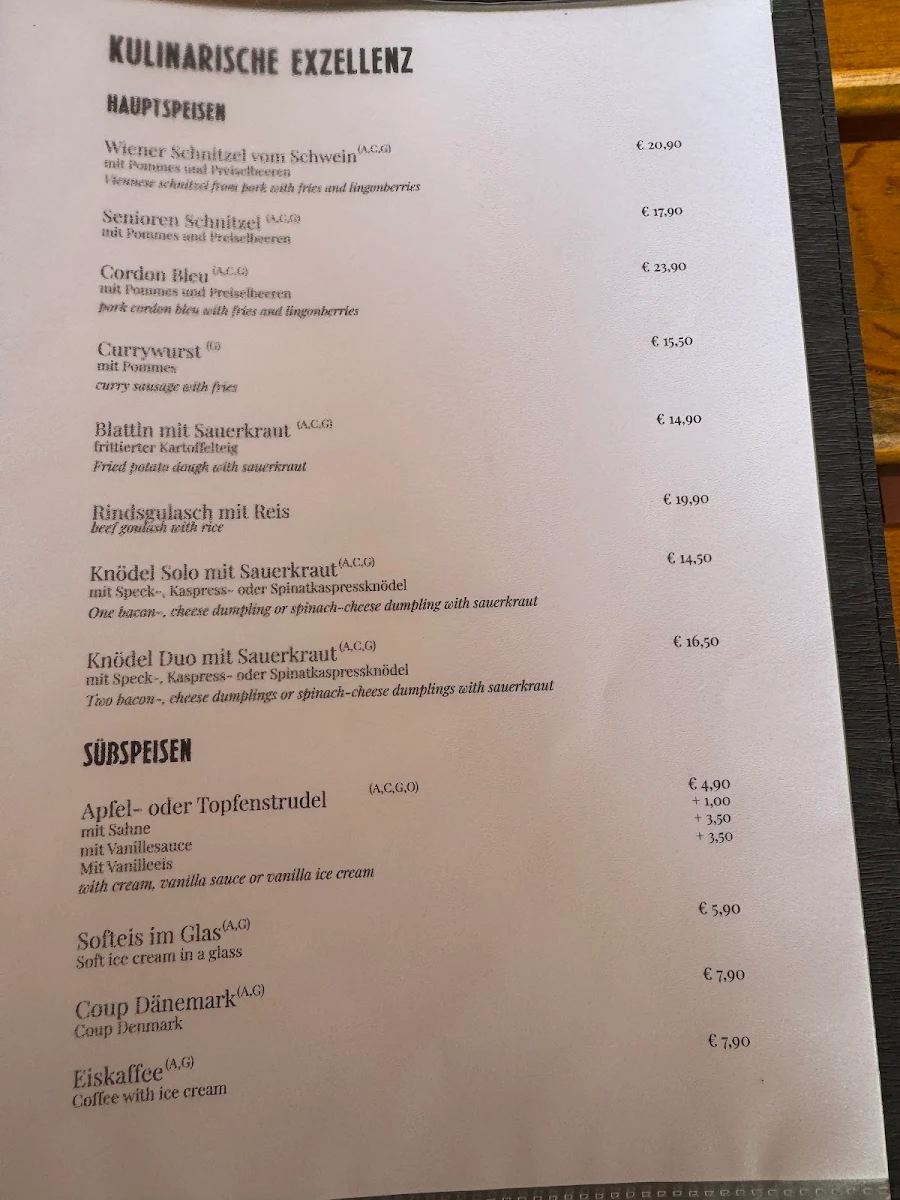 Speisekarte photo 1