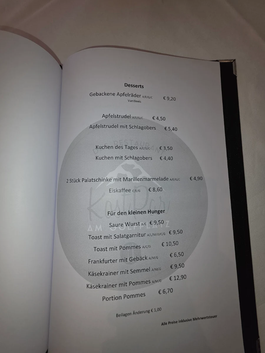 Speisekarte photo 1
