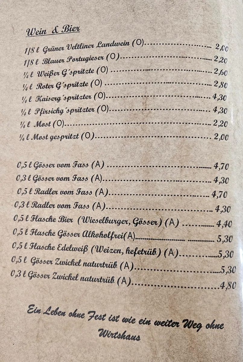 Speisekarte photo 1