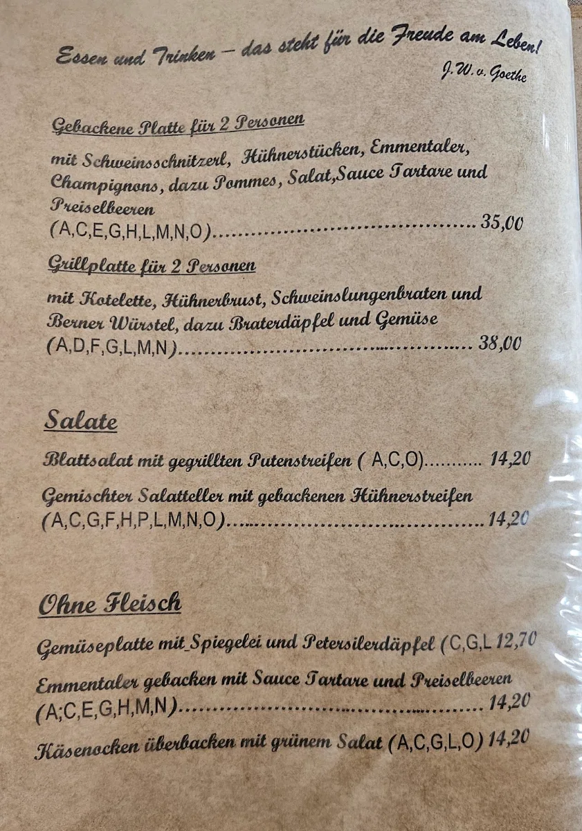 Speisekarte photo 2