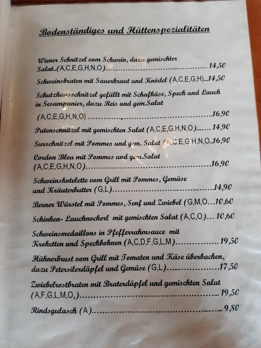 Speisekarte photo 4