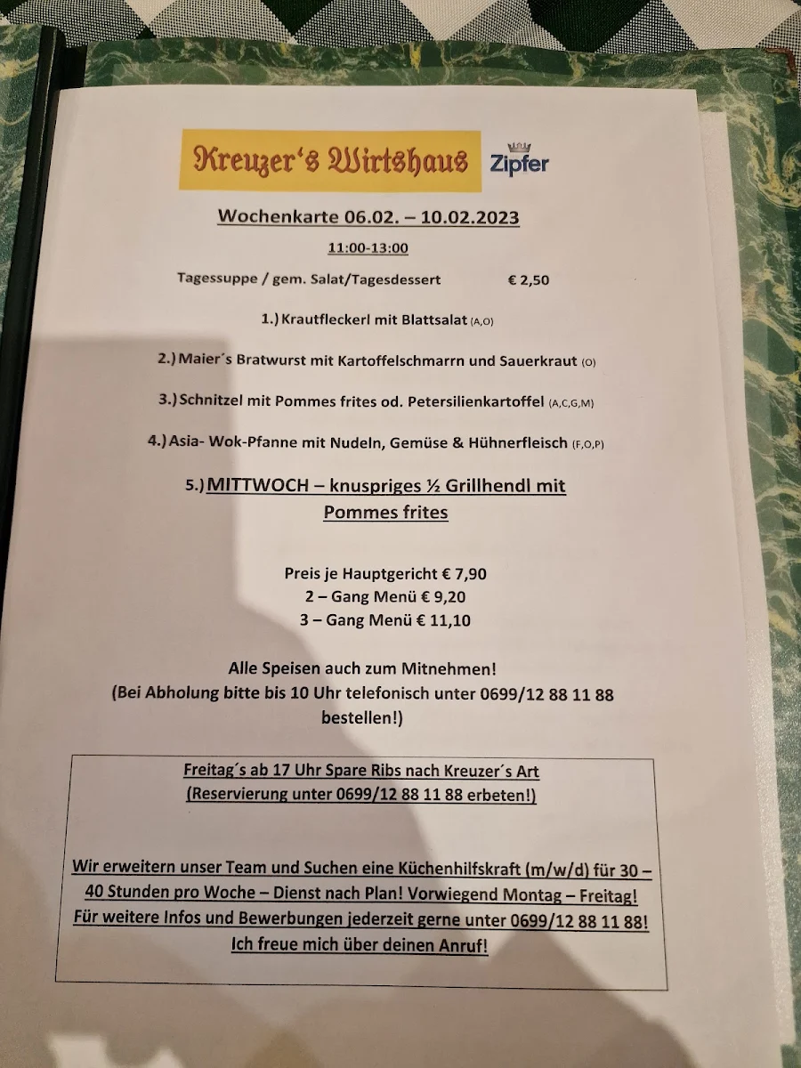Speisekarte photo 1
