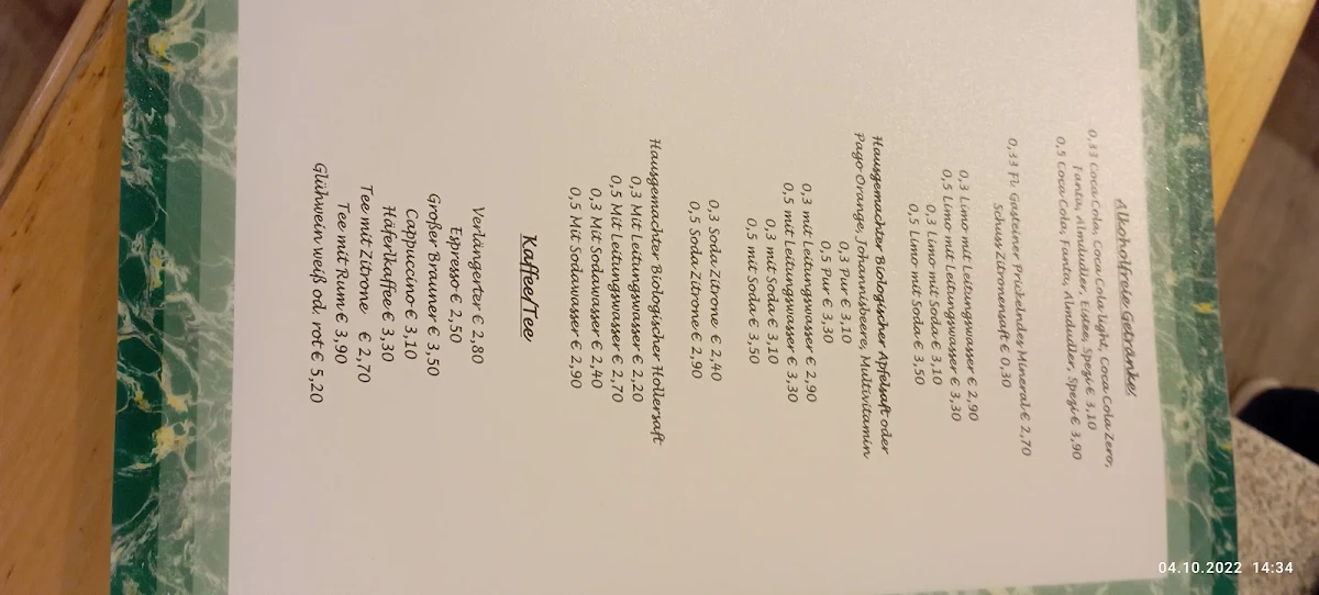 Speisekarte photo 4