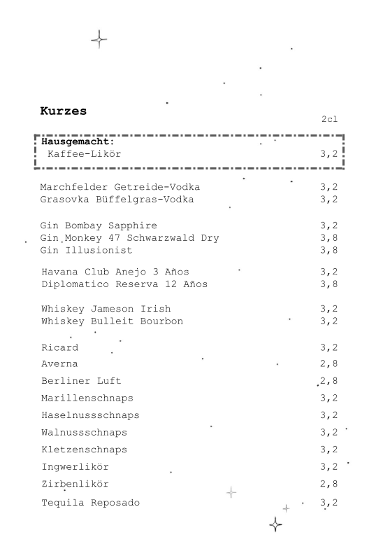 Speisekarte photo 3
