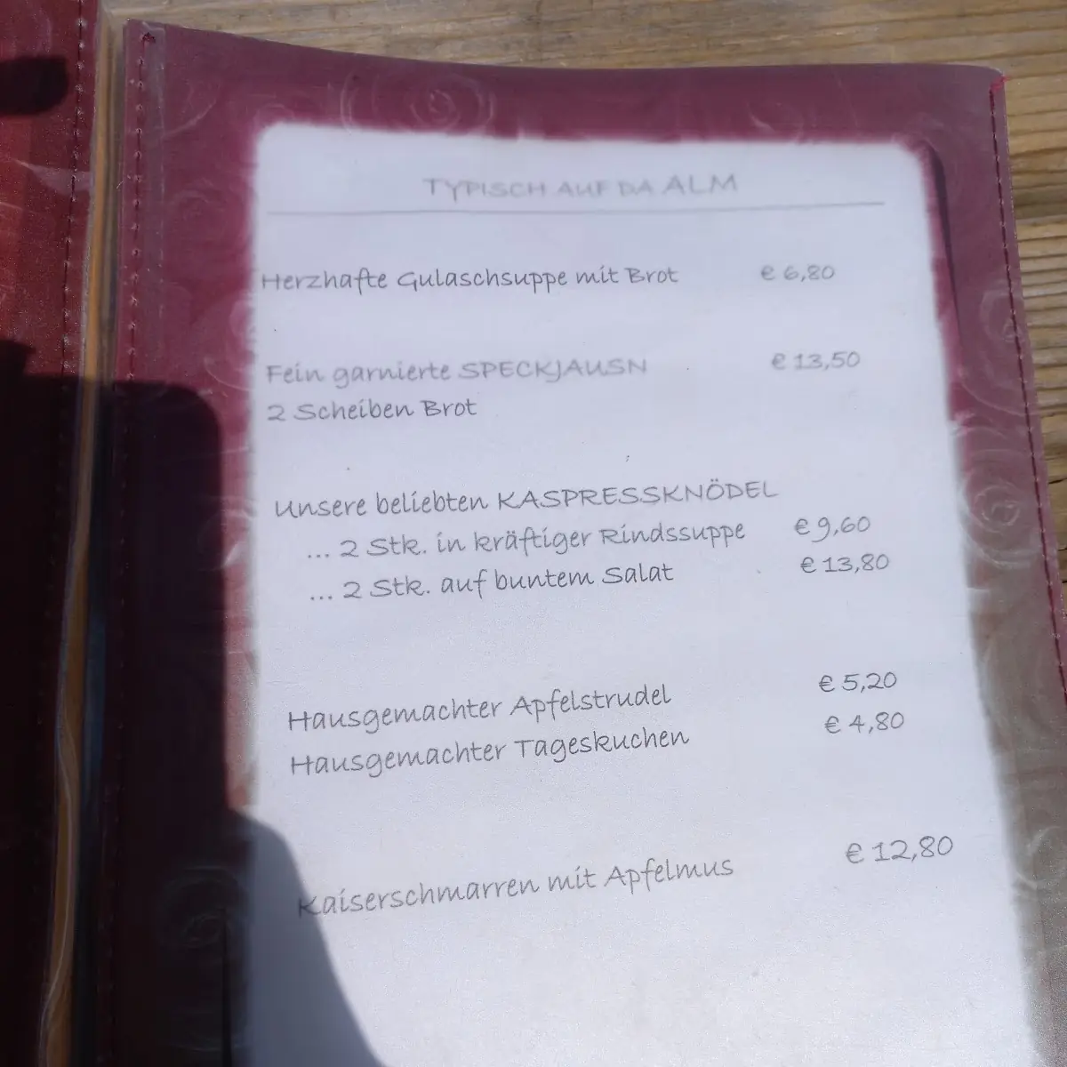 Speisekarte photo 5