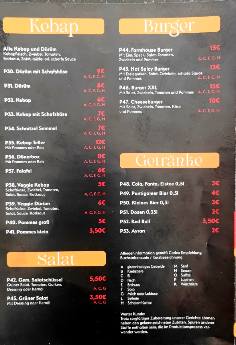 Speisekarte photo 2