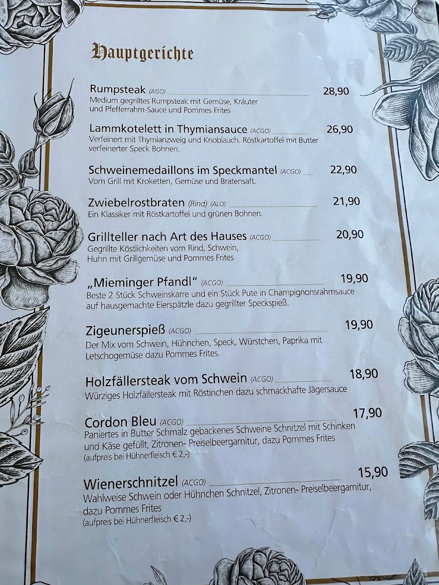 Speisekarte photo 2