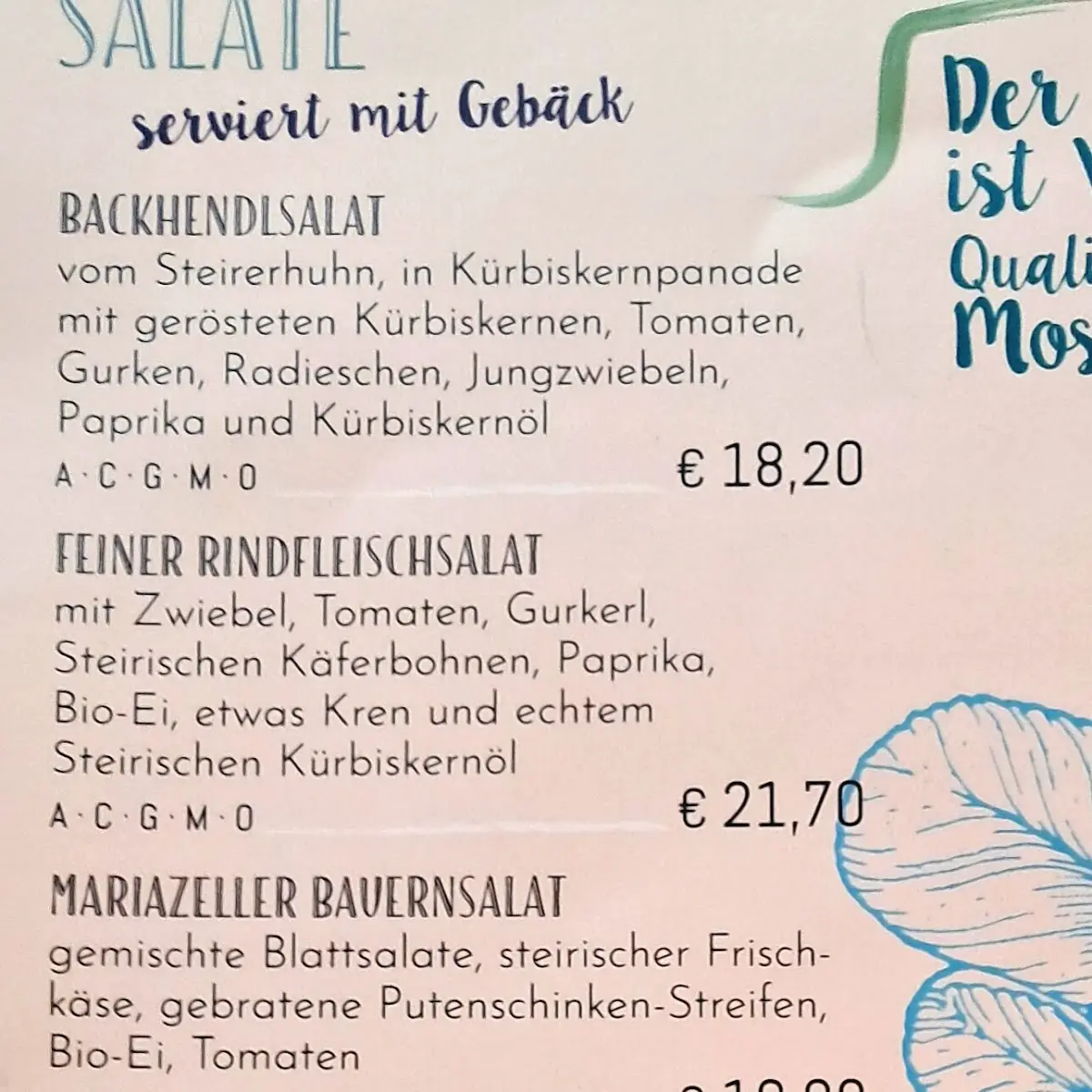 Speisekarte photo 6