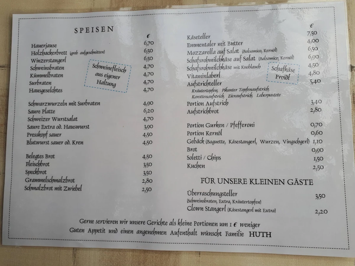 Speisekarte photo 2