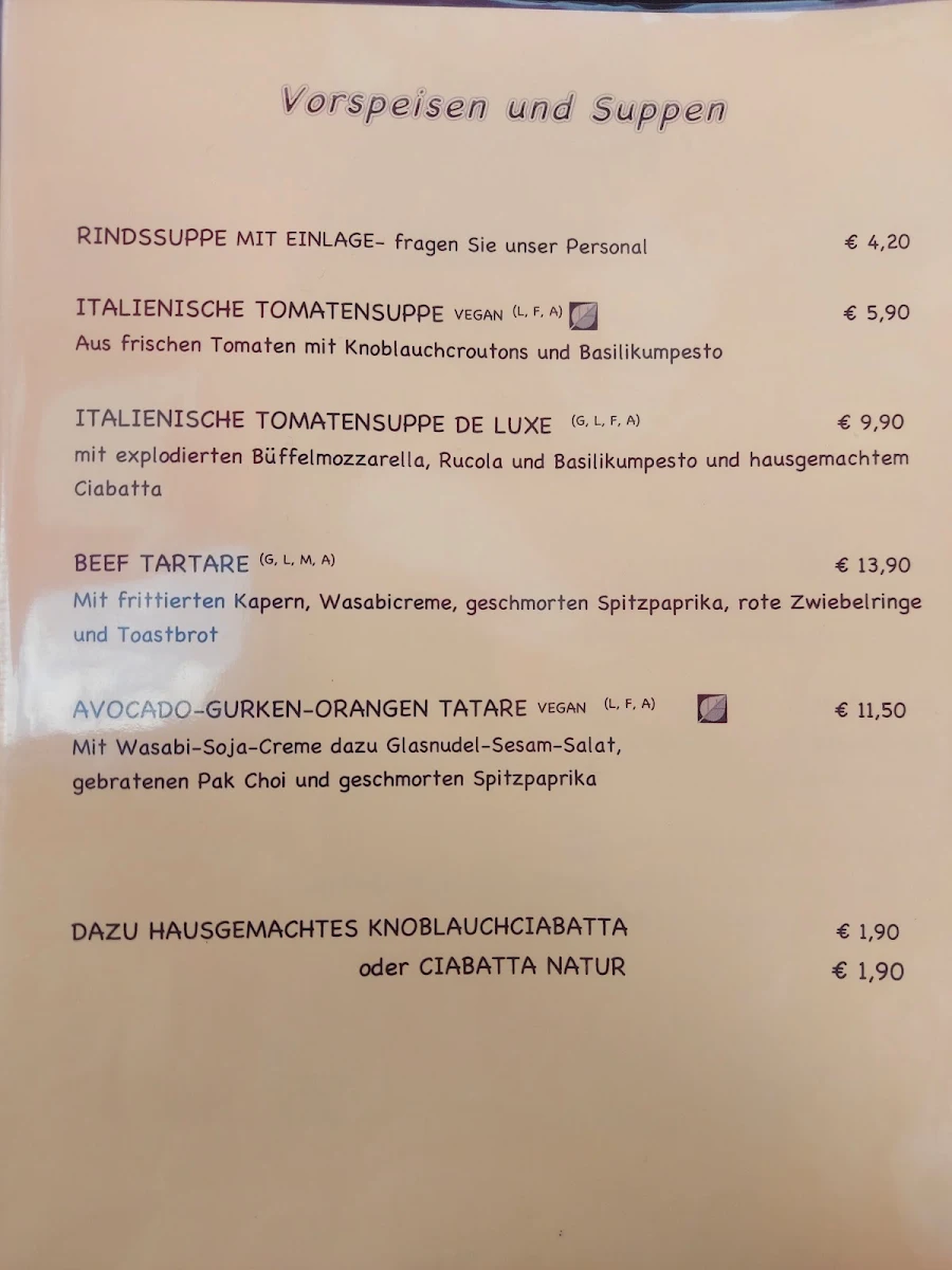 Speisekarte photo 2