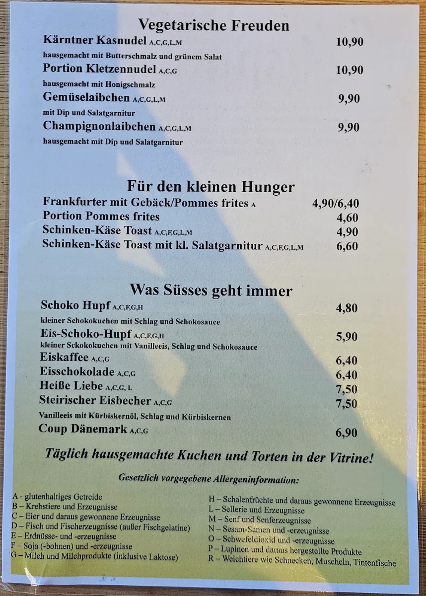 Speisekarte photo 1