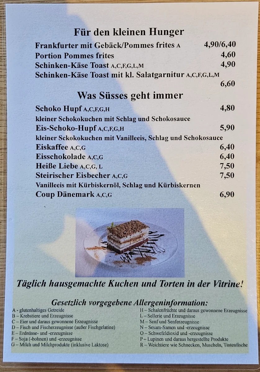 Speisekarte photo 2