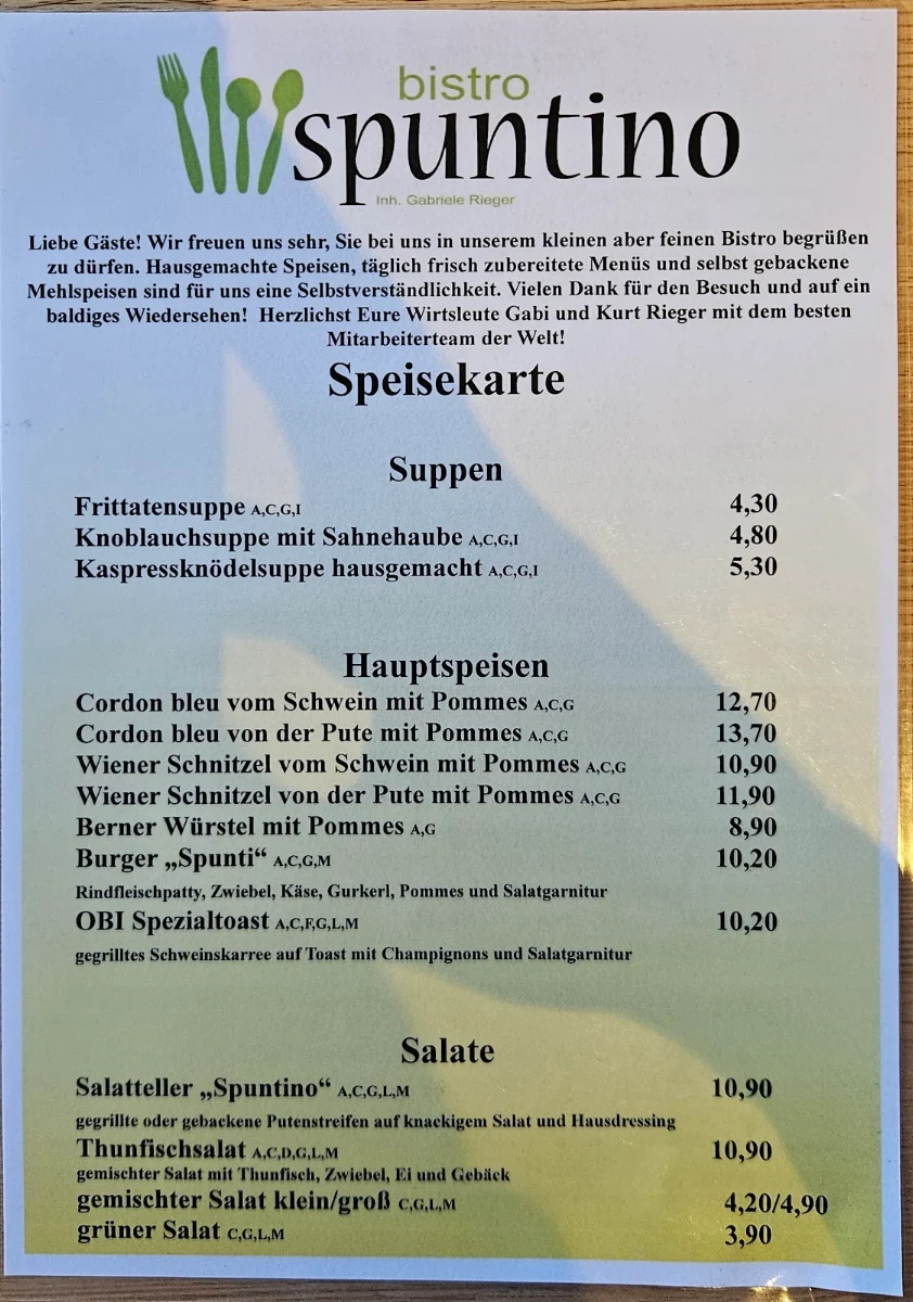 Speisekarte photo 3