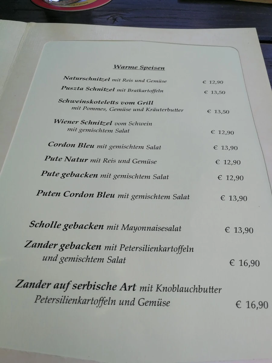 Speisekarte photo 2