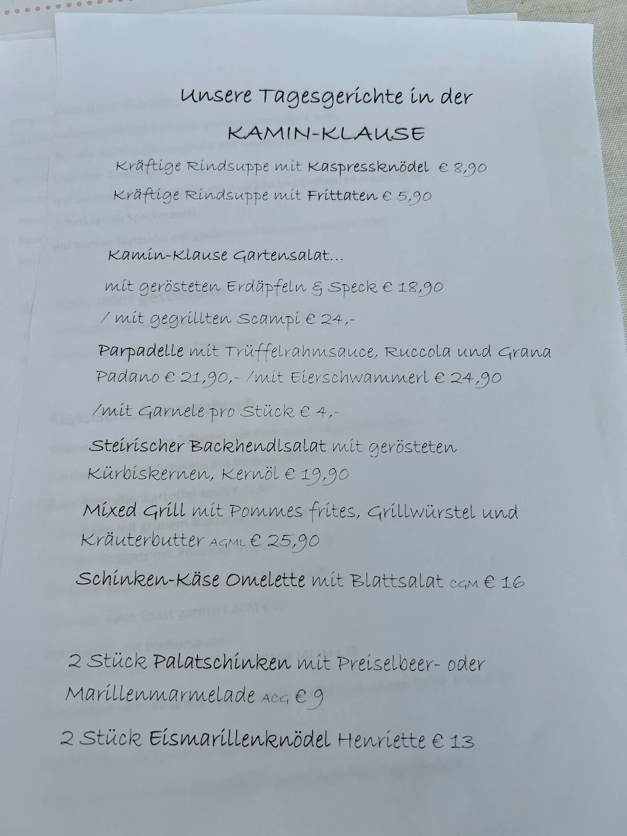 Speisekarte photo 5