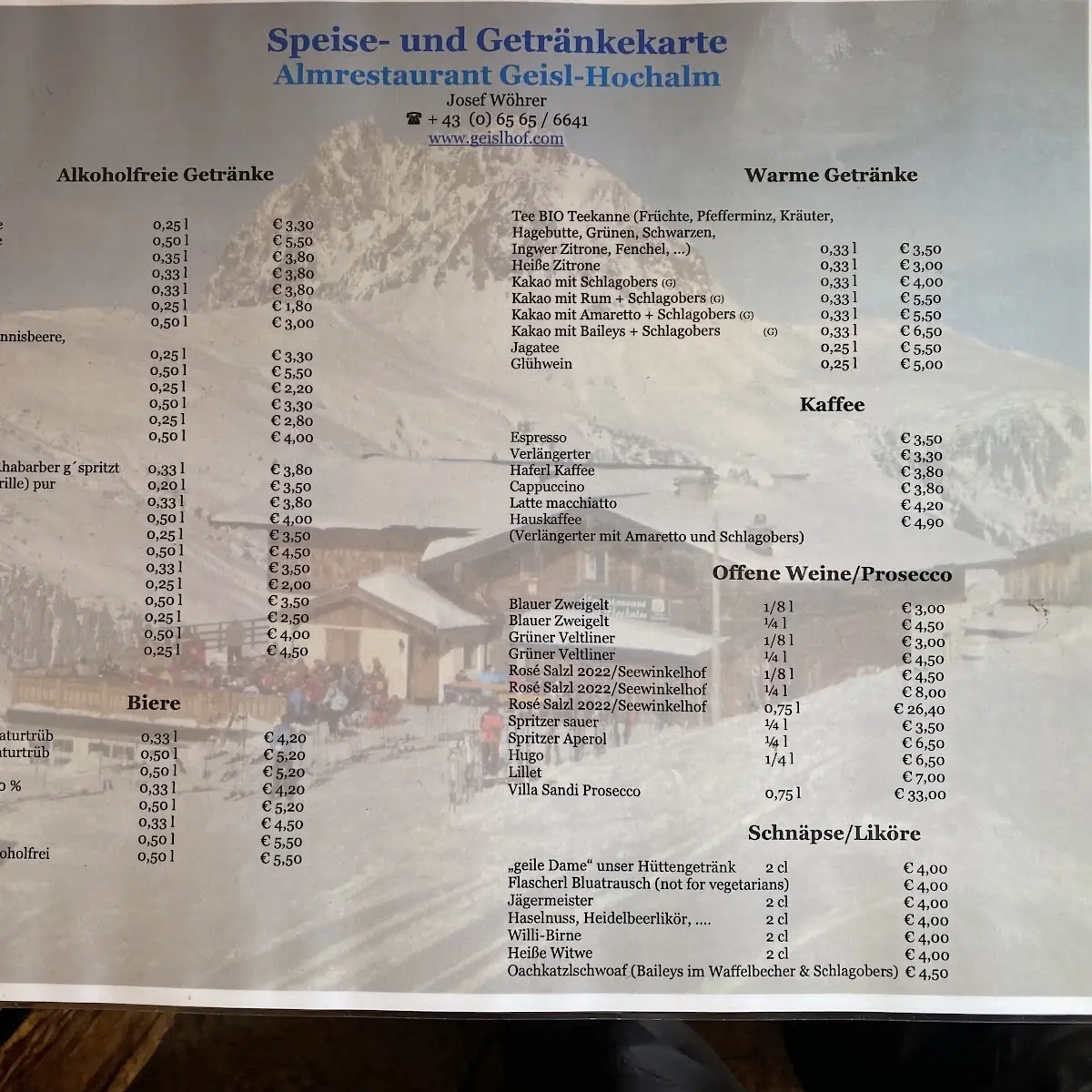Speisekarte photo 5