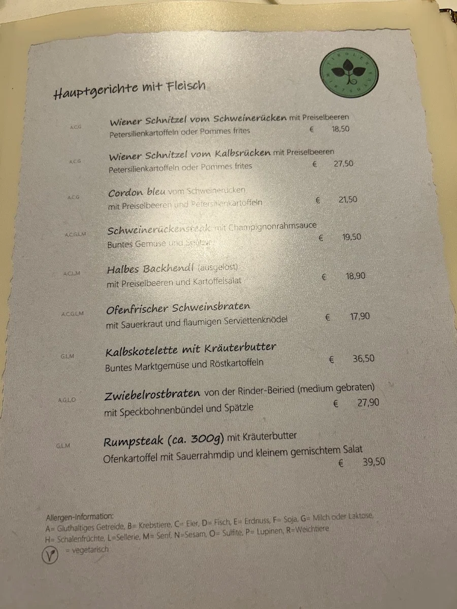 Speisekarte photo 1